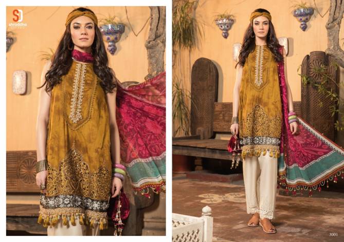 Shraddha Maria B 3 New Designer Ethnic Wear Lawn Cotton Pakistani Salwar Kameez Collection